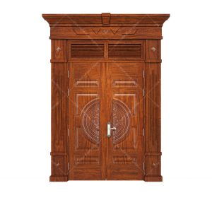 Cửa thép vân gỗ 2 cánh Biệt thự 