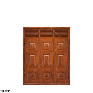 Cửa sổ vân gỗ 3 cánh huỳnh CS
