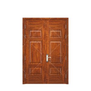 Cửa thép vân gỗ 2 cánh H3